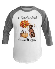 The Most Wonderful Time - Chocolate Labrador Baseball Tee thumbnail