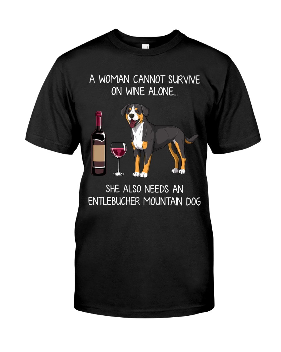 Wine and Entlebucher Mountain Classic T-Shirt