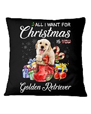 All I Want For Christmas Is Golden Retriever Square Pillowcase thumbnail