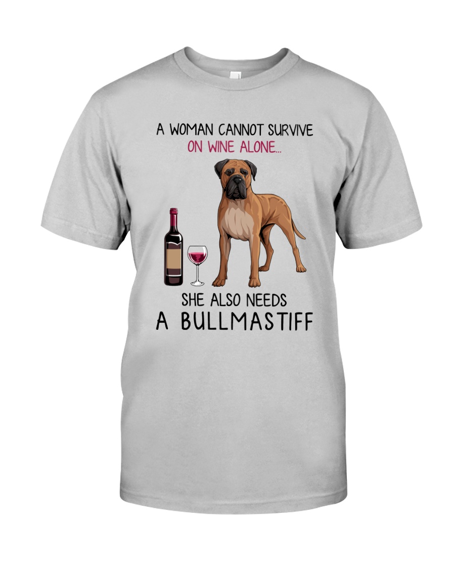 Wine and Bullmastiff 2 Classic T-Shirt