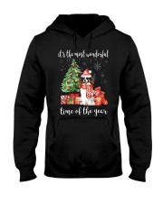The Most Wonderful Xmas - Papillon Hooded Sweatshirt thumbnail
