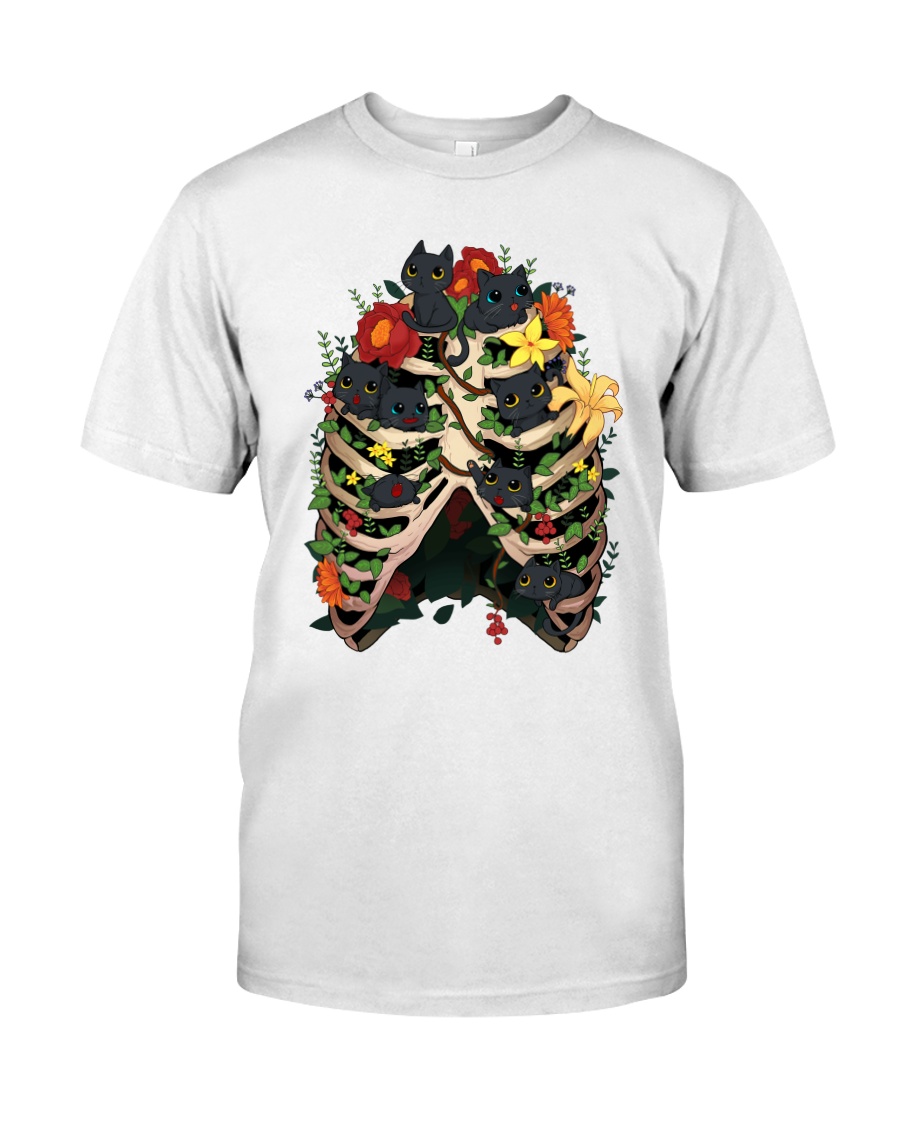 Skeleton Black Cats Classic T-Shirt