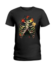 Skeleton Black Cats Ladies T-Shirt thumbnail