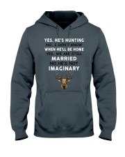 Yes He's Hunting Hooded Sweatshirt thumbnail