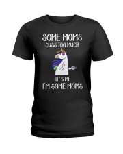 Moms Cuss Too Much Ladies T-Shirt thumbnail