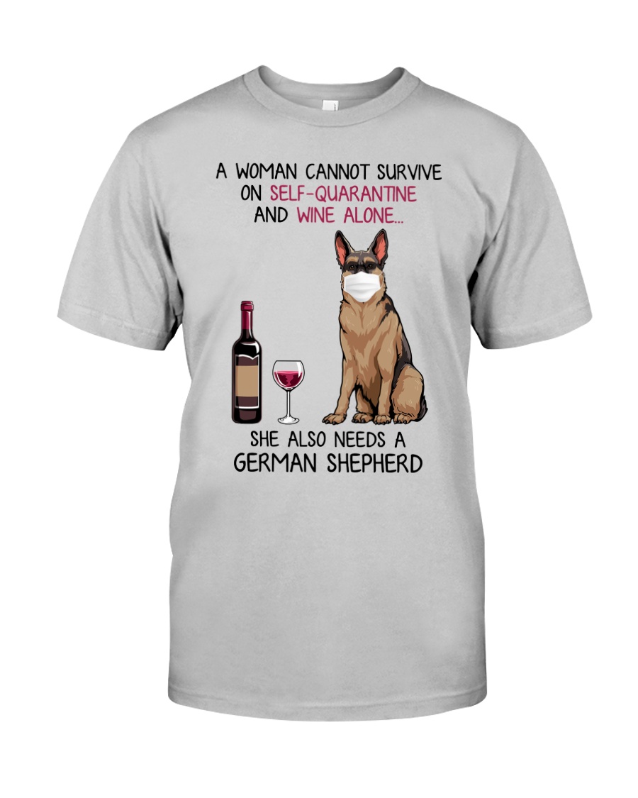 Cannot Survive Alone - German Shepherd Classic T-Shirt