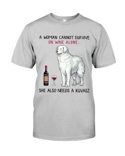 Wine and Kuvasz 2 Classic T-Shirt front