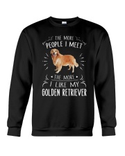 The More I Like My Golden Retriever Crewneck Sweatshirt thumbnail