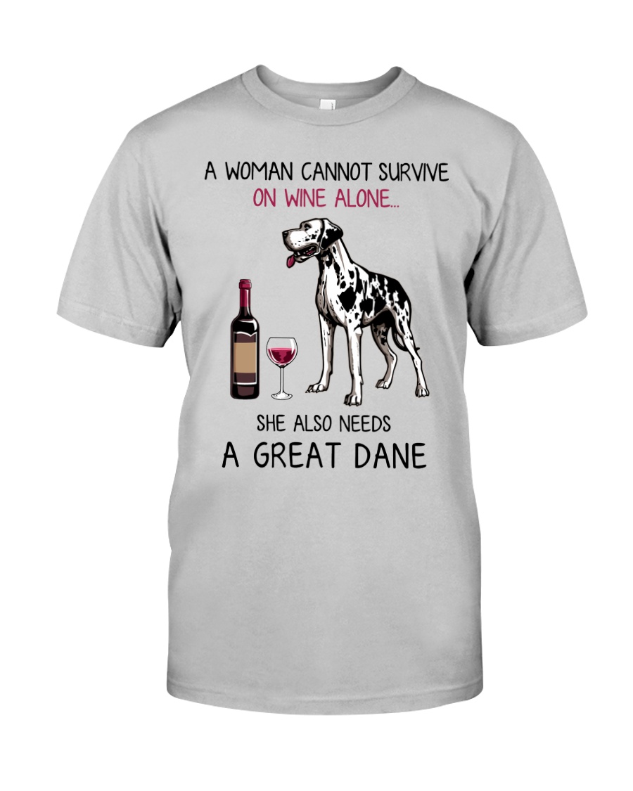 Wine and Great Dane 2 Classic T-Shirt