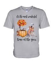 The Most Wonderful Time - Central Asian Shepherd V-Neck T-Shirt thumbnail