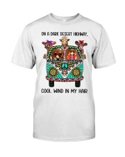 On A Dark Desert Highway - Cows Classic T-Shirt front