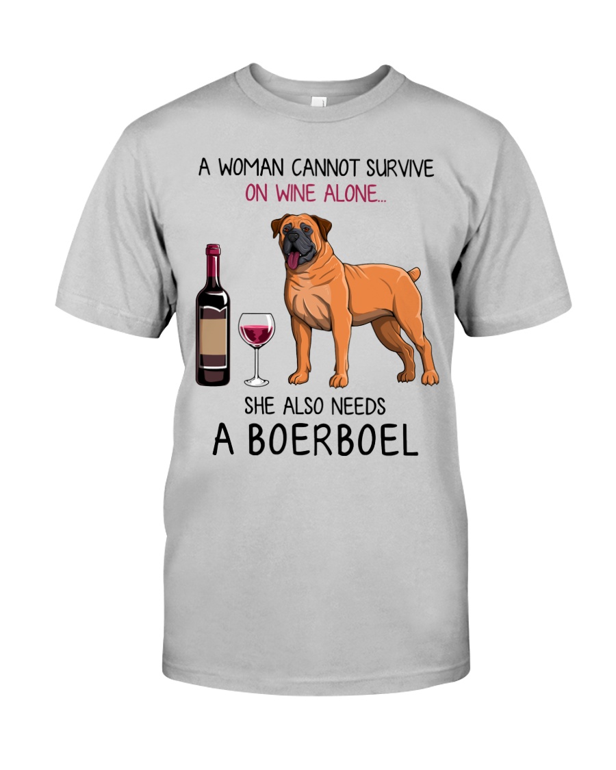 Wine and Boerboel 2 Classic T-Shirt