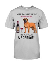 Wine and Boerboel 2 Classic T-Shirt front