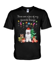 A Few of My Favorite Things - Old English Sheepdog V-Neck T-Shirt thumbnail