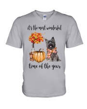 The Most Wonderful Time - Cairn Terrier V-Neck T-Shirt thumbnail