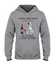 Wine and Dalmatian 2 Hooded Sweatshirt thumbnail