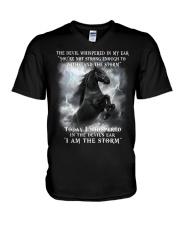 Horse The Storm V-Neck T-Shirt thumbnail