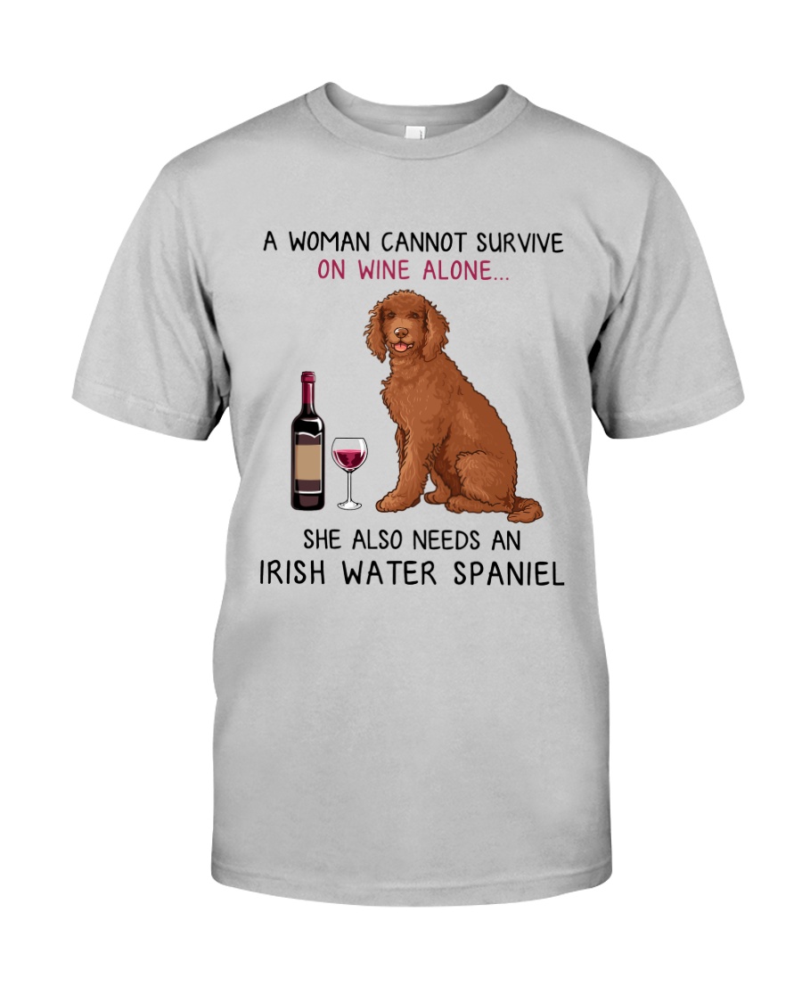 Wine and Irish Water Spaniel 2 Classic T-Shirt
