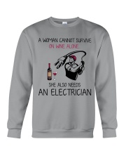 Wine and An Electrician 2 Crewneck Sweatshirt thumbnail
