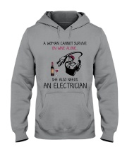 Wine and An Electrician 2 Hooded Sweatshirt thumbnail