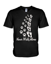 Never Walk Alone V-Neck T-Shirt thumbnail