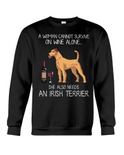 Wine and Irish Terrier Crewneck Sweatshirt thumbnail