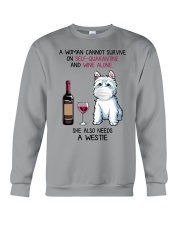 Cannot Survive Alone - Westie Crewneck Sweatshirt thumbnail