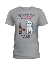 Cannot Survive Alone - Westie Ladies T-Shirt thumbnail