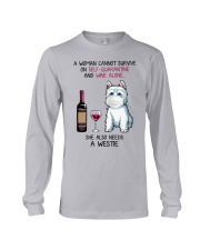 Cannot Survive Alone - Westie Long Sleeve Tee thumbnail