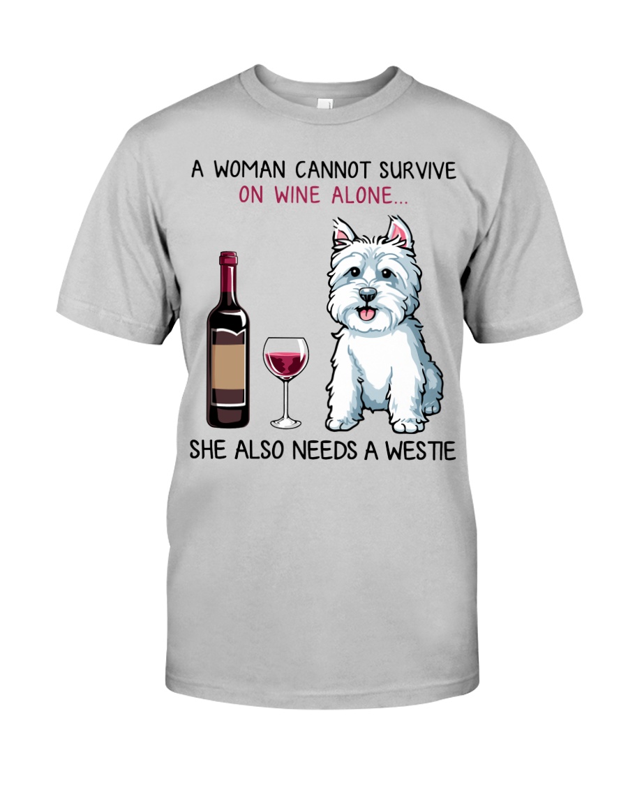 Wine and Westie 2 Classic T-Shirt