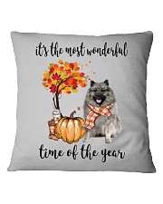 The Most Wonderful Time - Keeshond Square Pillowcase thumbnail
