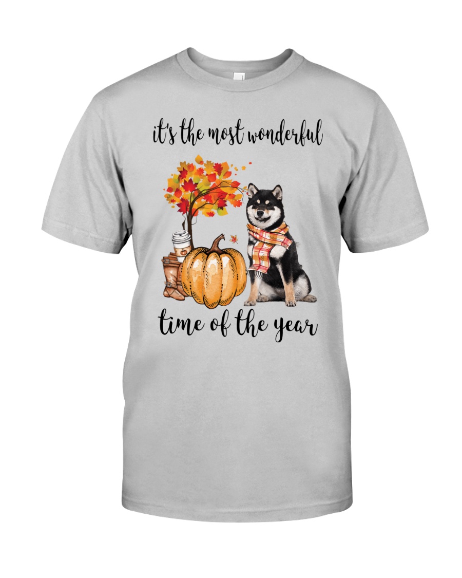 The Most Wonderful Time - Black Shiba Inu Classic T-Shirt