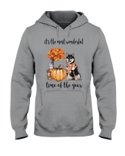 The Most Wonderful Time - Black Shiba Inu Hooded Sweatshirt thumbnail