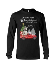 Wonderful Christmas with Truck - Alaskan Malamute Long Sleeve Tee thumbnail