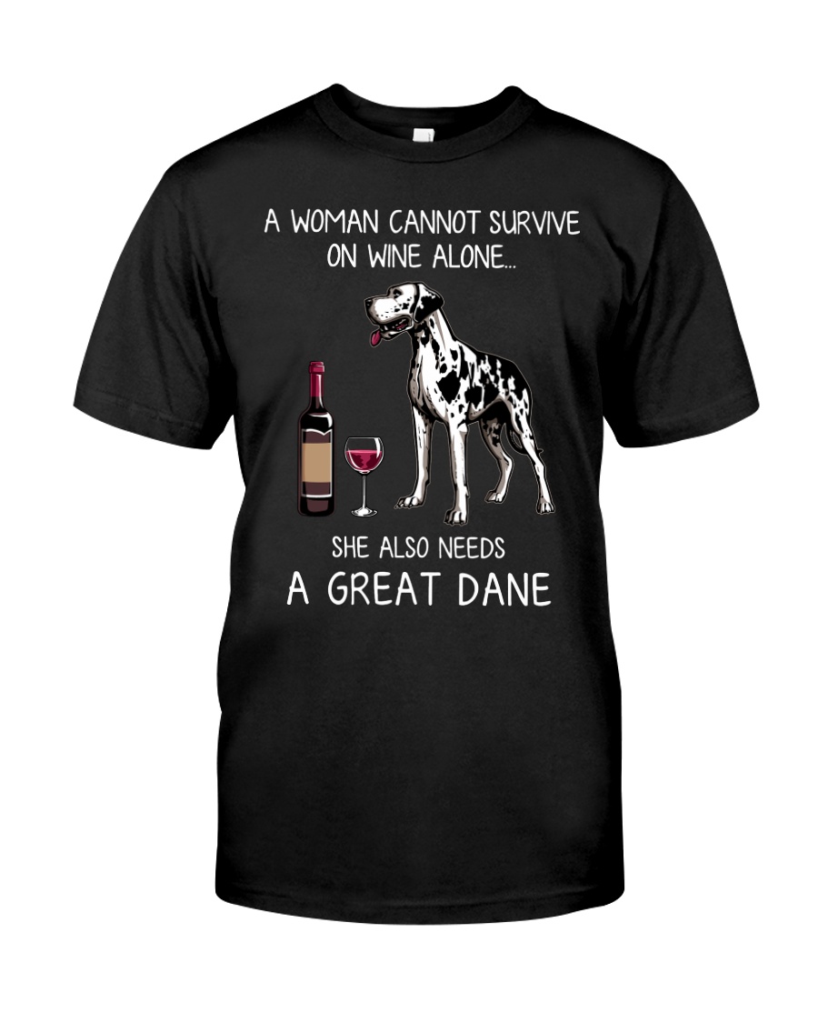 Wine and Great Dane Classic T-Shirt