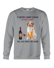 Wine and Aussie 2 Crewneck Sweatshirt thumbnail
