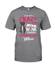 Crazy Lady Staffordshire Bull Terrier Classic T-Shirt front