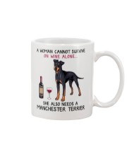 Wine and Manchester Terrier 2 Mug thumbnail