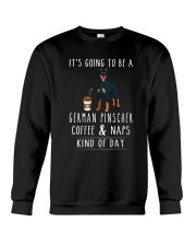 German Pinscher Coffee and Naps Crewneck Sweatshirt thumbnail