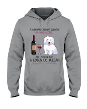 Wine and Coton de Tulear 2 Hooded Sweatshirt thumbnail