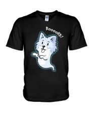 Border Collie - Boooork V-Neck T-Shirt thumbnail