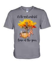 The Most Wonderful Time - Christian Cross 2 V-Neck T-Shirt thumbnail