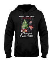 Christmas Wine and Cane Corso Hooded Sweatshirt thumbnail