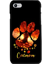 Cat Mom Autumn Leaves Halloween Phone Case thumbnail