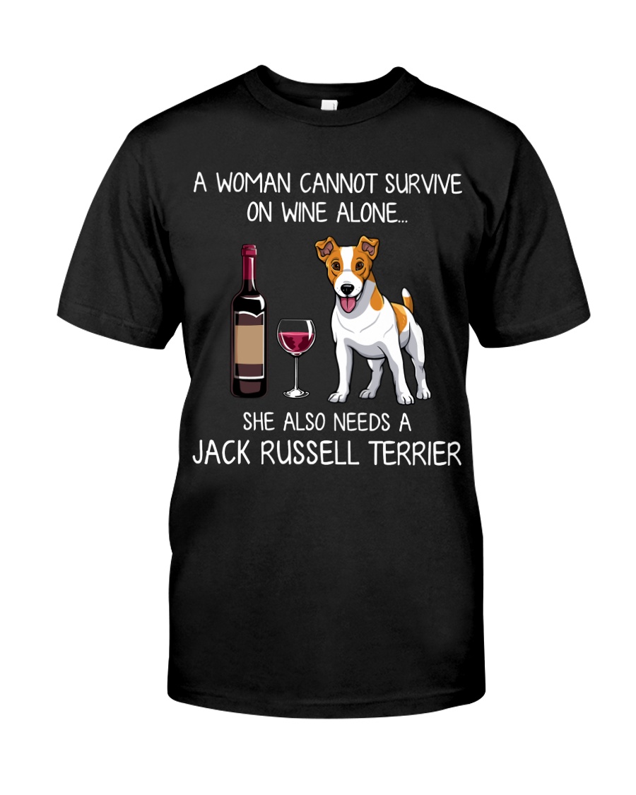 Wine and Jack Russell Classic T-Shirt
