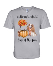 The Most Wonderful Time - Blenheim Cavalier V-Neck T-Shirt thumbnail