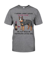 Wine and Australian Cattle Dog 2 Classic T-Shirt tile