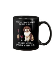 Wine and Spanish Water Dog Mug thumbnail