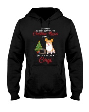 Christmas Movies and Corgi Hooded Sweatshirt thumbnail