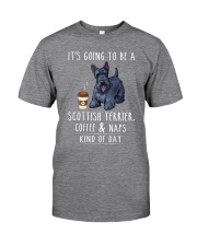 Scottish Terrier Coffee and Naps Classic T-Shirt front